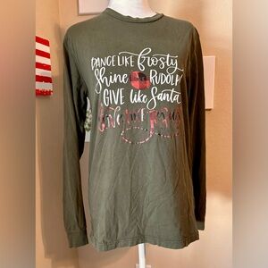 George Brand Long Sleeve Holiday Tee – Size Small
